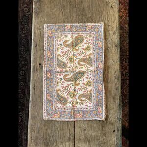 Pottery Barn Kumari Block Print Paisley Cotton Bohemian Lumbar Pillow Cover